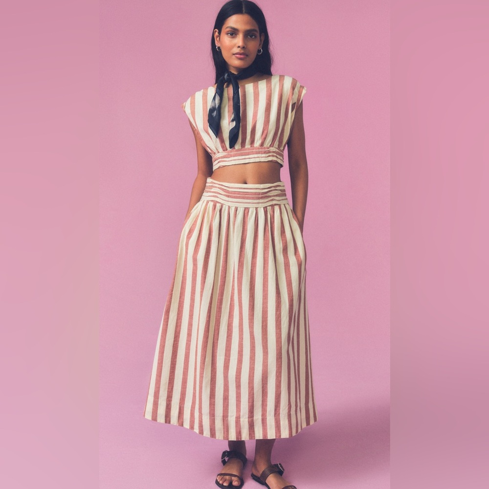 NWOT Free People Whatta Sight Set (top and skirt)